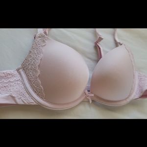 32A Lace Soft Pink Push Up Bra Aerie